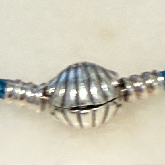 Pandora Turquoise Braided Bracelet with Silver Charm - Picture 2 of 4